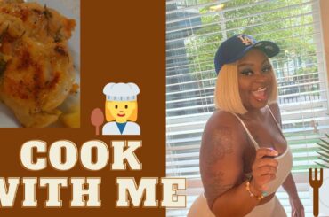 COOK WITH ME : Sunday Dinner Cooking VLOG| Italian Chicken , Homemade Mac & Cheese, Fried Cabbage