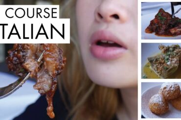 3 COURSE ITALIAN LUNCH | MUKBANG | EATING SHOW