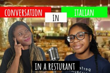 Lezione #42 || Conversation in a Restaurant  || Pidgin English- Italian