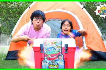 Ryan goes Camping with Daddy Pretend Play!