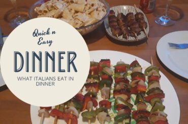 ITALIAN DINNER/ 3 RECIPES IN 3 MIN/WHAT IS FOR DINNER/WHAT ITALIANS EAT FOR DINNER/QUICK EASY DINNER