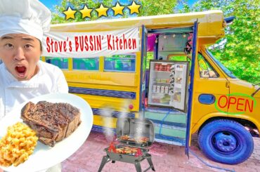 5 Star Restaurant In School Bus!