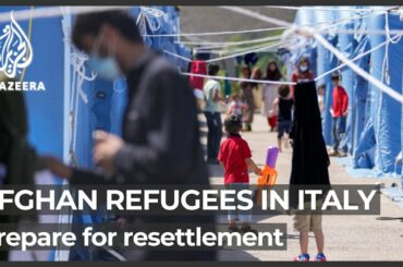 Afghan refugees in Italy prepare for resettlement