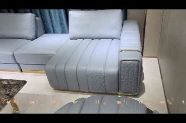 ProCARE Modern italian style light luxury A3039B corner sofa set