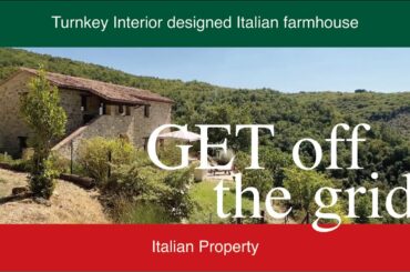Off Grid turnkey Italian property with style.