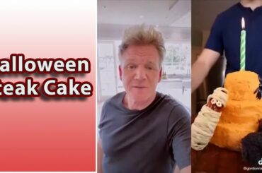 Halloween Steak Cake | Gordon Ramsay Reacts To TikTok Cooking Videos | #Shorts