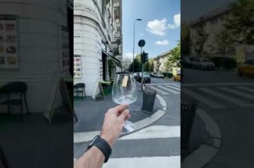 delivering a wine glass to someone you all know #shorts