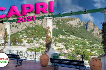 Capri, Italy 2021 Walking Tour - 4K - with Captions