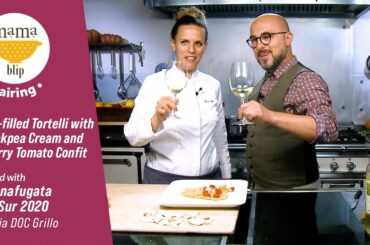 15 Minute Italian Dinner Recipe | Cod-filled Tortelli with Chickpea Cream with Donnafugata SurSur