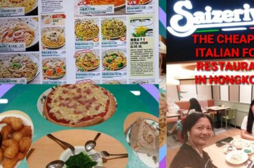 MUKBANG/SAIZERIYA CHEAPEST ITALIAN RESTAURANT IN HK/ BIRTHDAY CELEBRATION/HOW TO GO THERE?bynida#133