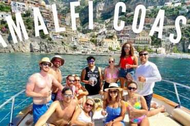 AMALFI COAST BOAT TOUR!!!! ITALY IN 4K!!!!! VISITING CAPRI, POSITANO, & AMALFI!!!!!!! VLOG PART 4!!!
