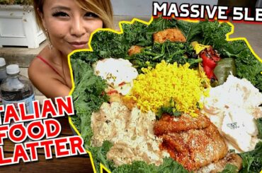 MASSIVE 5LB ITALIAN FOOD PLATTER at P and M Market in New Haven, CT!!! #RainaisCrazy