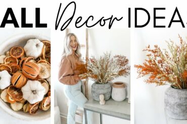 BUDGET FALL DECOR || FALL DECORATE WITH ME || AUTUMN DECOR 2021 || FALL DECOR IDEAS