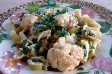 Pasta with Cauliflower, Olives, and Capers ~ Restaurant Copycat Recipe