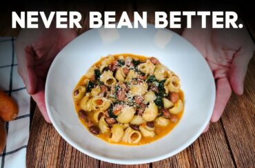 How to make Pasta with Beans (ITALIAN COMFORT FOOD) | Pasta e Fagioli