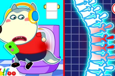 No No, Wolfoo! Don't Use Phone When Going Potty - Kids Stories About Potty Training | Wolfoo Channel