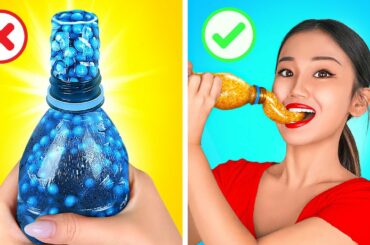FROZEN HONEY BLUE VS YELLOW || Eating Only ONE COLOR Food for 24 HOURS by 123 GO! CHALLENGE