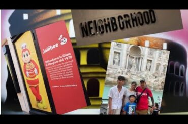 Filipino restaurant and Jollibee  in Rome Italy