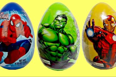 SUPERHERO EASTER EGGS with TMNT, Ironman and Spiderman