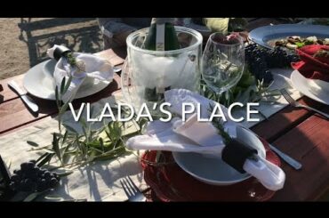 COCONUT CURRY OVER MEATBALLS - alfresco dining at Villa de la Vine