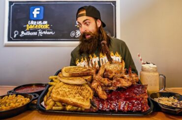 BULLHORN'S UNDEFEATED BBQ PLATTER CHALLENGE | BeardMeatsFood