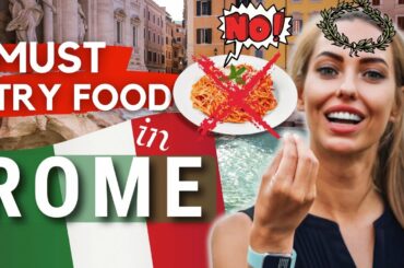 11 TOP ROMAN FOOD: Best Food in Rome Italy. Traditional Roman Food YOU MUST TRY when you are in Rome