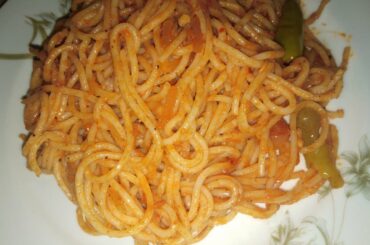 Italian Tomatoo Souce Spaghetti/ spicy Spaghetti/ spaghetti with tomato sauce/ spaghetti recipe