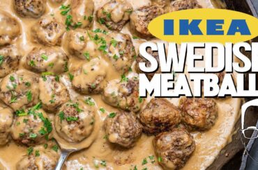 IKEA SWEDISH MEATBALLS...BUT HOMEMADE & WAY BETTER! | SAM THE COOKING GUY