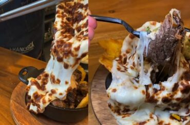 Italian double cheese pizza - korean street food