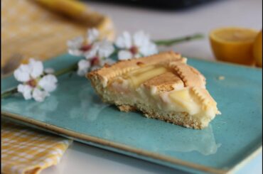 Easy Creamy Lemon Tart. Italian recipe (Crostata al Limone)