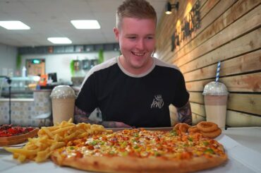 BREW HAWS UNDEFEATED PIZZA & MILKSHAKE CHALLENGE!