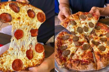 Delicious Italian Pizza Sandwiches Fast Food Hamburger | Awesome French Fries Ideas Compilation