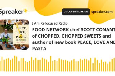 FOOD NETWORK chef SCOTT CONANT of CHOPPED, CHOPPED SWEETS and author of new book PEACE, LOVE AND PAS