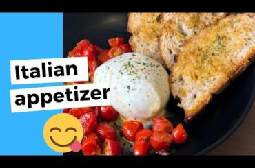 Easy Italian appetizers recipe - Mozzarella and roasted tomatoes