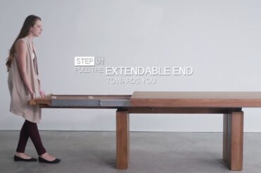 How to Open the Double Extendable Dining Table  - Soul & Tables