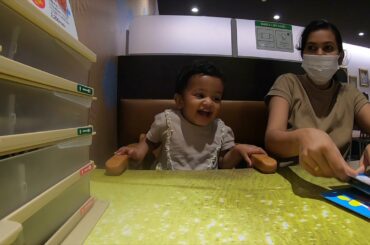 Italian dinner time with Isha baby