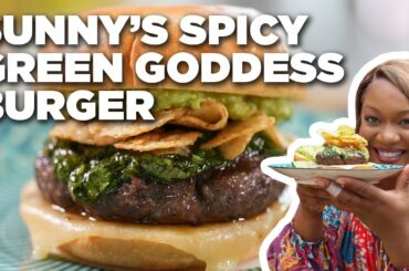Sunny Anderson's Spicy Green Goddess Burger | The Kitchen | Food Network