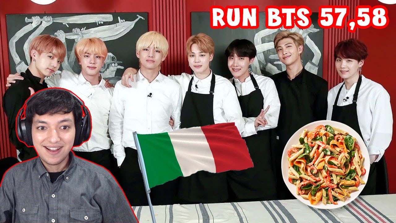BTS cook Italian Food! – Run BTS 57 58 Reaction BTS cook Italian Food! - Run BTS 57 58 Reaction