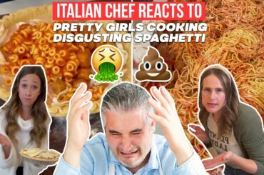 PRETTY GIRLS Cook Disgusting SPAGHETTI #Shorts