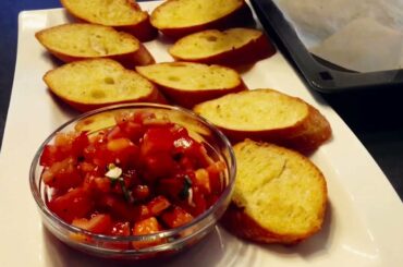 Simple dinner Idea | Bruschetta #bruschetta #italianfood