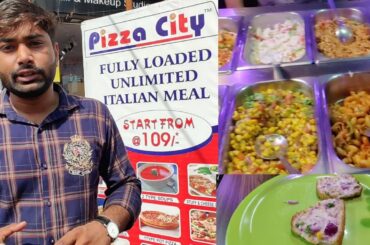 Unlimited Fully loaded unlimited italian meal in Pizza City @ 109* Rs. | Vlog 6 - Jaipuriya vlogs