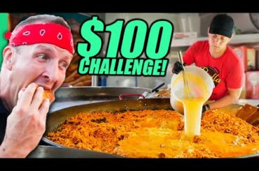 $100 Food Truck Challenge!! USA's Street Food of the North!!
