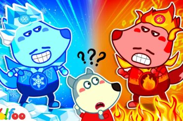 Hot Dad vs Cold Dad with Wolfoo - Kids Stories About Wolfoo Family | Wolfoo Family Kids Cartoon