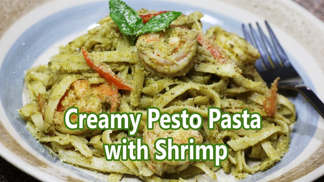 Creamy Pesto Pasta with Shrimp Creamy Pesto Pasta with Shrimp
