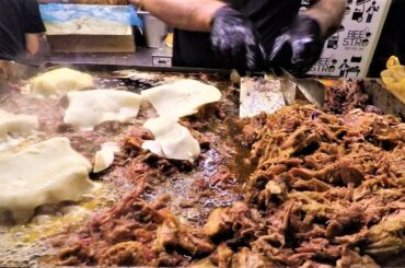Italy Street Food. Big Load of Melted Cheese and Pulled Pork Buns. 'Cheese' Festival, Bra