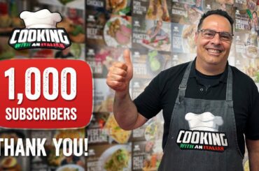 1000 Subscribers Piero - Cooking with an Italian - Thank you all