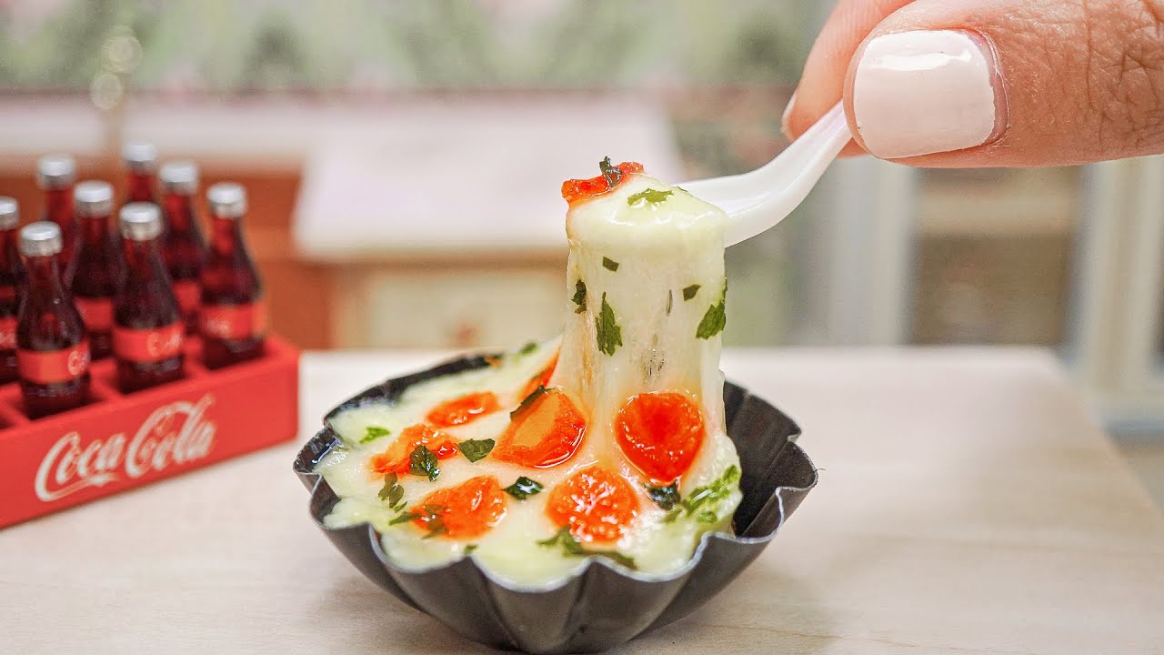 The Best New York-Style Pizza in Miniature Kitchen | ASMR Cooking Mini Food Sound The Best New York-Style Pizza in Miniature Kitchen | ASMR Cooking Mini Food Sound