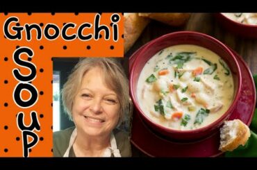 Easy Slowcooker Italian Gnocchi Soup! Delicious!