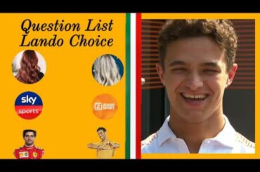 LANDO NORRIS "LANDO CHOICE" "EXCLUSIVE INTERVIEW, DANIEL RICCIARDO OR CARLOS SAINZ"? ITALIAN GP 2021