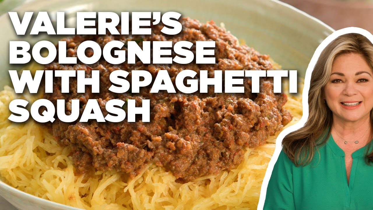 Valerie Bertinelli's Bolognese with Spaghetti Squash | Valerie's Home Cooking | Food Network Valerie Bertinelli's Bolognese with Spaghetti Squash | Valerie's Home Cooking | Food Network